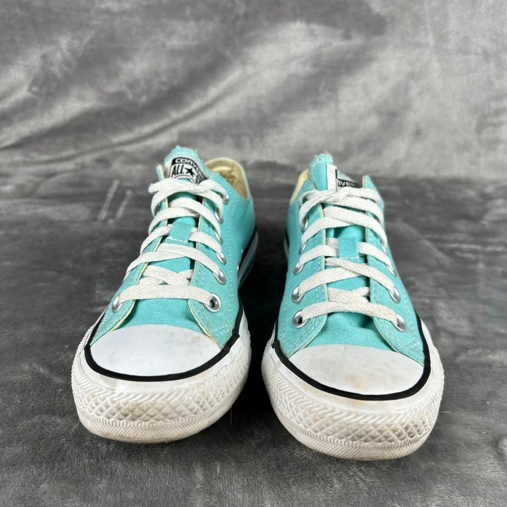 Converse Chuck Taylor All Star Low Top Turquoise Aqua Blue Sneakers W 7 M 5 - Picture 4 of 11
